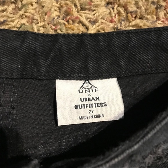 Unif x Urban Outfitters Twerk Jeans Black Sz 27 - Picture 6 of 7